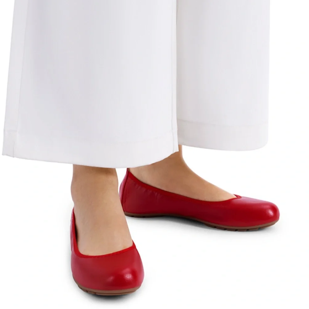 DREAM PAIRS Women's Foldable Ballerina‎ Flats Red Size 10